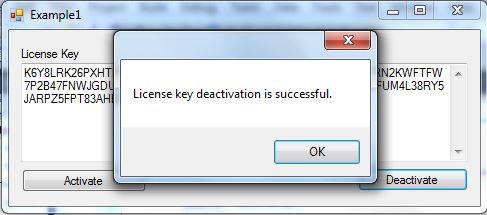 Successful deactivation